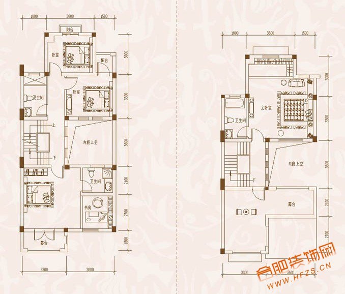 众安·绿色港湾C7 layer：2-3二&三层平面图4室2厅4卫 218平米.jpg