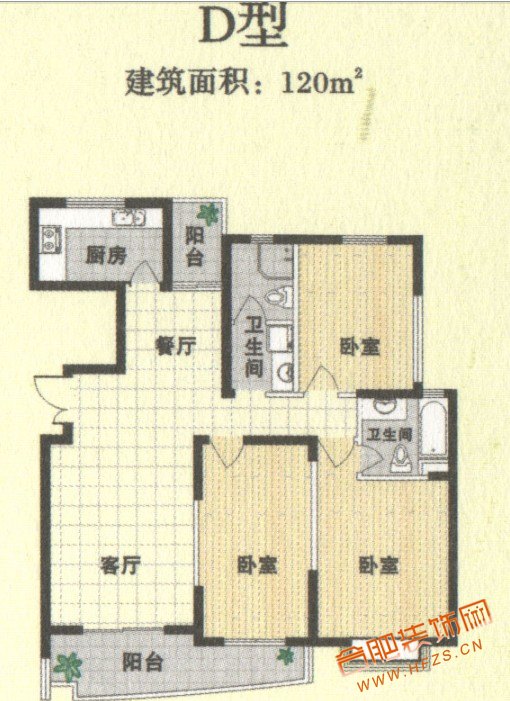 3室2厅2厨1卫  120平米.jpg