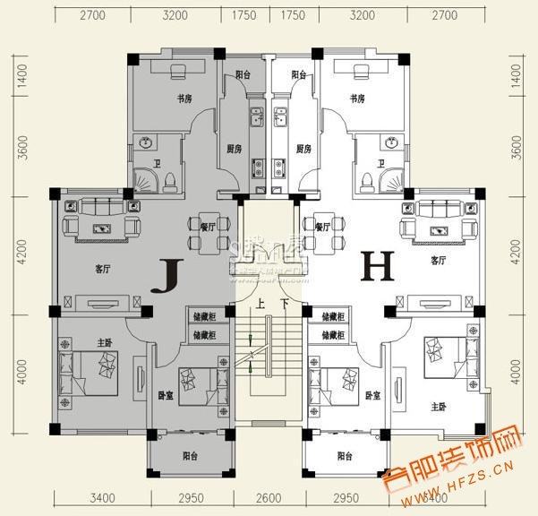 20080804-H户型(3室2厅2卫1厨).jpg