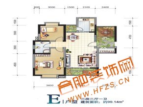 E户型2室2厅1卫 99.14平米.jpg